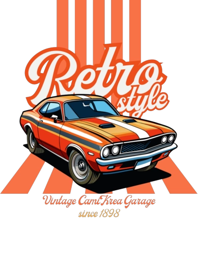 Camiseta CamiKrea DD Retro Car