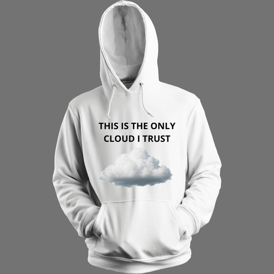 Sudadera “This Is The Only Cloud I Trust” - Diseño delantero
